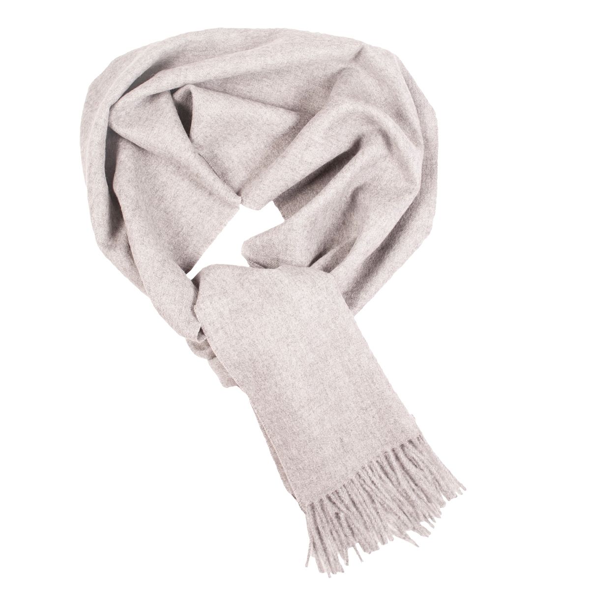 Alpaca wool light grey scarf